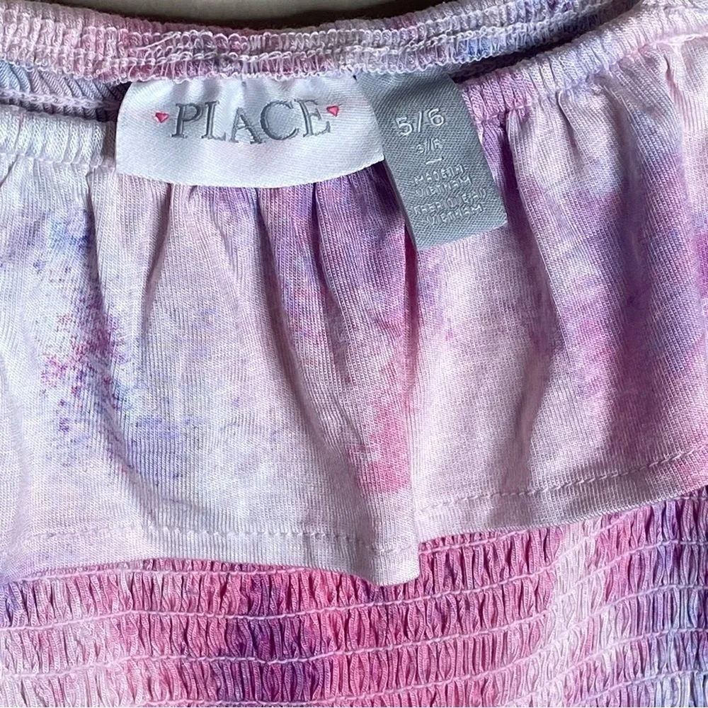 The Children’s Place Girl Dress Multicolor Open Shoulder Size 5/6 Years
